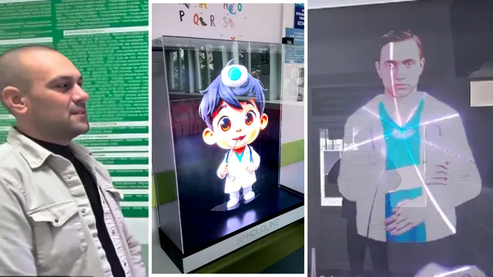 Spitalul din Buhuși, pionier în România: asistenți cu AI și hologramă la intrare (VIDEO)