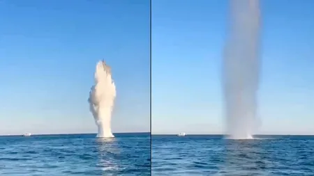 Alertă în Marea Neagră: dronă cu exploziv, detonată la câteva mile de Sulina (VIDEO)