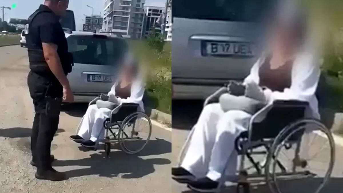 Femeie cu dizabilități prinsă la cerșit în Capitală lângă bolidul de lux al mamei. Cum au descoperit polițiștii un posibil caz de exploatare