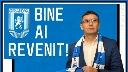 Eugen Neagoe, prezentat ca antrenor la Universitatea Craiova. Obiectivul propus