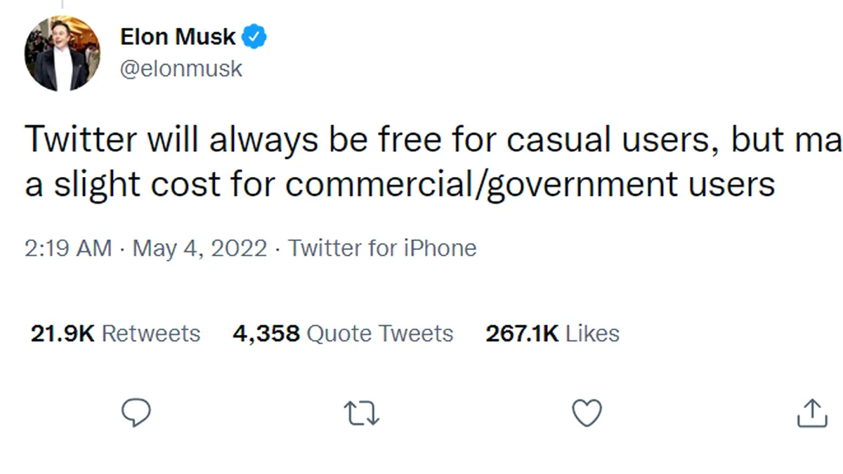 Elon Musk: Accesul la Twitter ar putea fi contra cost. Ce categorie de clienți este vizată