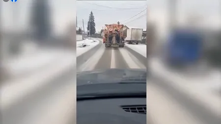 Ilfov în alertă, echipele de deszăpezire la datorie