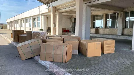 TIR plin cu 3,3 tone de tutun neprelucrat, depistat la vamă. Marfa era ascunsă în cutii de carton
