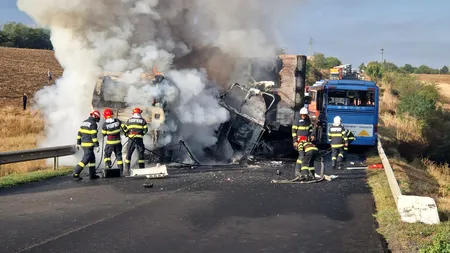 Victime multiple într-un accident pe E70