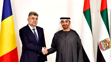 Concluzia întâlnirii premierului Ciolacu cu președintele EAU: „Pe timp de pace putem construi”