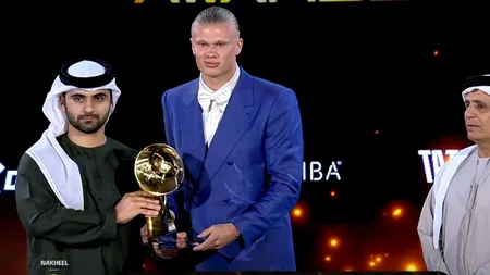 Șeicii l-au ales pe Erling Haaland cel mai bun fotbalist la Globe Soccer Awards