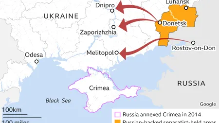 Care sunt posibilele rute de atac ale Rusiei în Ucraina
