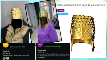 Românii comandă replici ale Coifului de la Coțofenești, dispărut, și se fotografiază cu ele