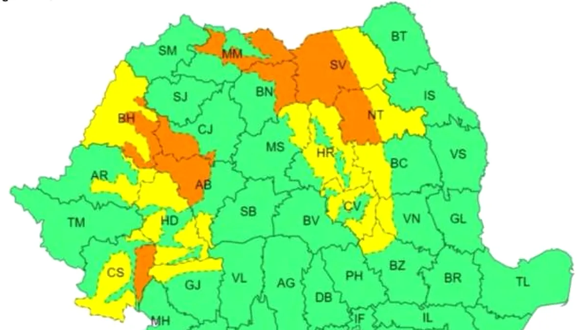 Vremea se schimbă brusc. Cod portocaliu de viscol
