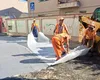 Reparații rapide în zona 13 Septembrie:  Parcarea a fost reabilitată pentru siguranța locuitorilor
