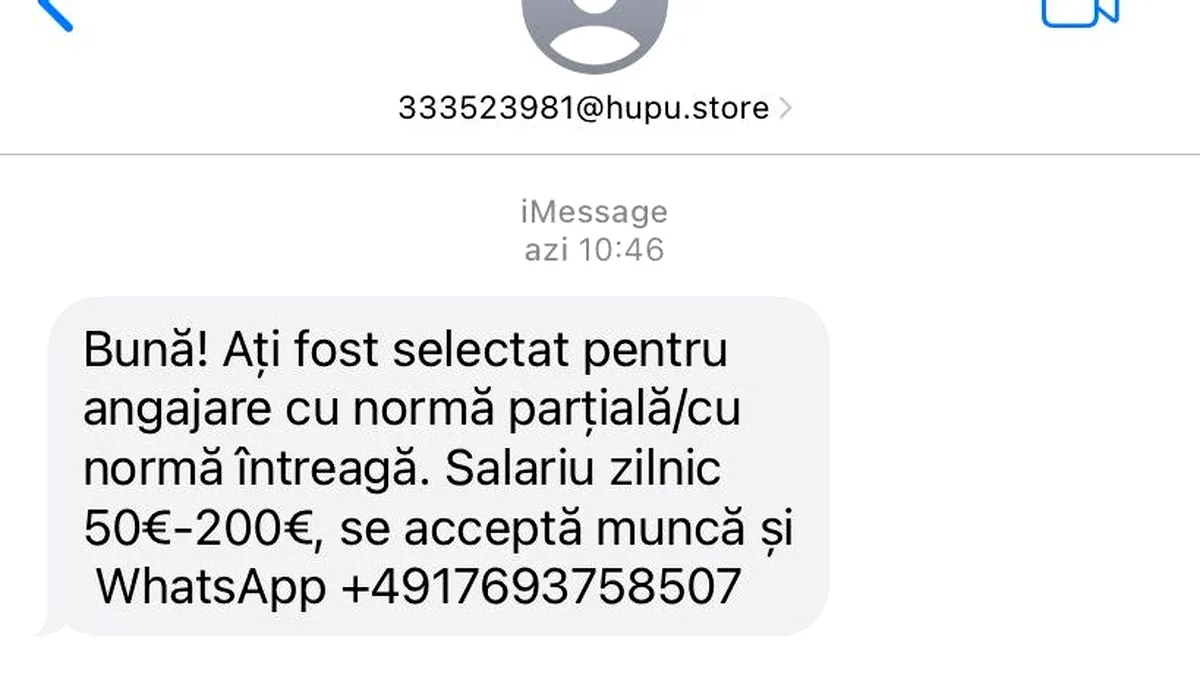 Aveți mare grijă la SMS-urile pe care le primiți! Tot mai mulți români primesc oferte de angajare. Ce spun specialiștii