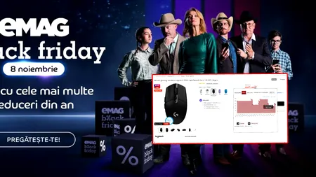 Marea țeapă de Black Friday la Emag: Produse mai scumpe decât în restul anului, sub etichete ”SUPER SALE” și ”Black Friday WOW”