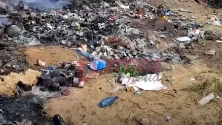 Gropi de gunoi ilegale, „sursă” de venituri pentru băieții deștepți (VIDEO)