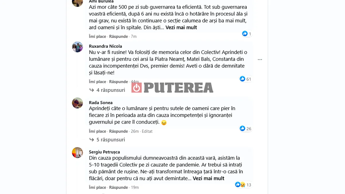 Val de reacții negative la adresa lui Florin Cîțu, după ce a făcut un anunț comemorativ legat de Colectiv