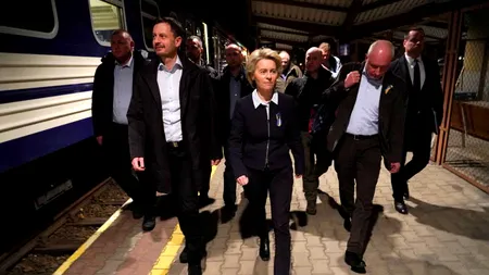 Ursula von der Leyen și Josep Borrell au plecat cu trenul din Polonia spre Kiev