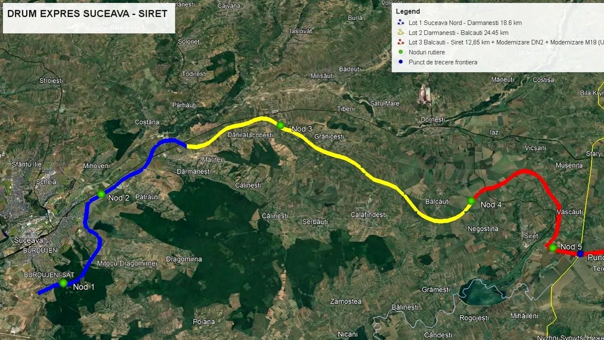 Companii din România, Bulgaria și Ucraina se bat pentru construcția drumului expres Suceava-Siret. Licitație de peste 4 miliarde de lei