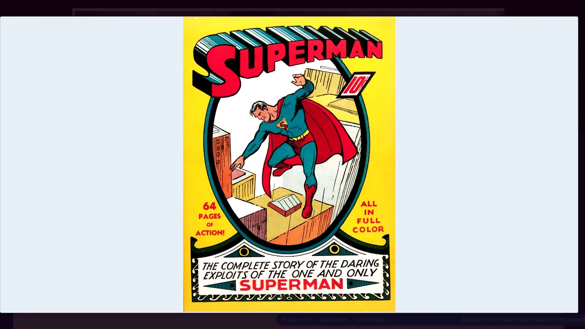 Super-record pentru Superman: a obținut 2,6 milioane de dolari cu doar 10 cenți