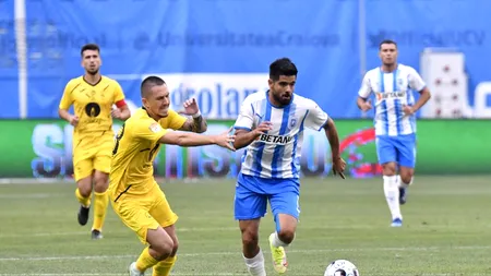 Liga 1: CS U Craiova - Gaz Metan 1-0. Victorie cu emoții pentru echipa lui Laurențiu Reghecampf, în etapa a șasea (Video)