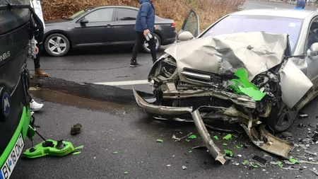 Accident rutier cu șase victime pe drumul dintre Brașov și Poiană