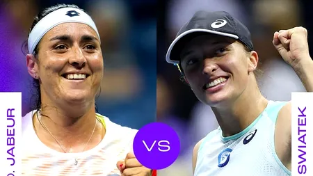US Open 2022: Iga Swiatek - Ons Jabeur. Ora și televizarea finalei de simplu feminin