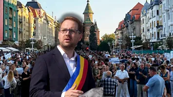 Apelul lui Fritz pentru timișoreni, neconvingător. Protestul de susținere a strâns câteva sute de oameni în Piața Victoriei