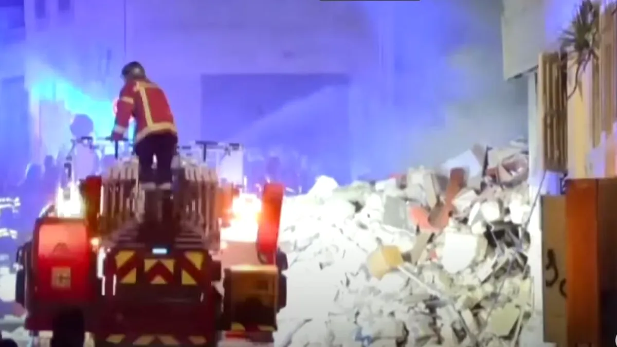 Clădire prăbuşită în Marsilia. Două persoane, găsite fără viaţă sub dărâmături