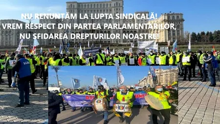 Polițiștii protestează pentru scoaterea pensiilor din PNRR