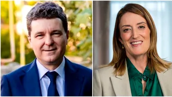 Nicuşor Dan, întâlnire informală cu preşedinta Parlamentului European