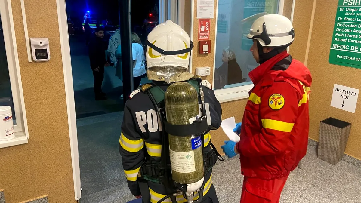 Incendiu la spitalul din Deva. A fost activat Planul Roșu