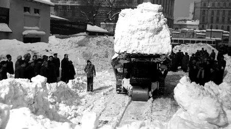 Iarna din 1954 a îngropat Bucureștiul în zăpadă! Fotografii uimitoare
