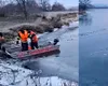 Misiune de salvare contracronometru în Olt. Doi bărbați au căzut în râu, în timp ce se aflau la pescuit (VIDEO)