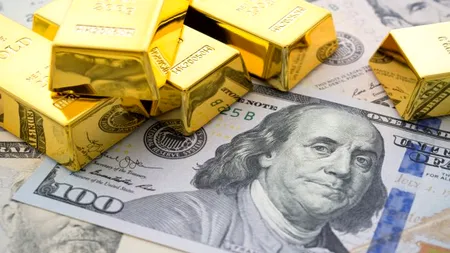 Leul câştigă teren important în raport cu dolarul american, la cursul oficial. Aurul s-a ieftinit