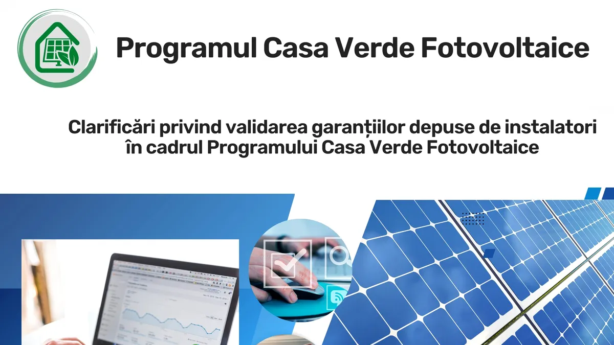 „Casa Verde Fotovoltaice 2024”: AFM descoperă nereguli și solicită garanții conform legii