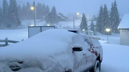 Turiști blocați la Padiș din cauza ninsorii (VIDEO)
