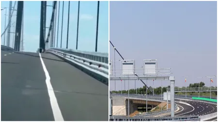 Șoferii camioanelor care au denivelat asfaltul podului de la Brăila au fost amendați