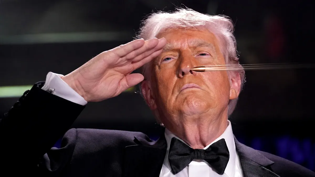 Gloanțele îi șuieră pe la ureche, dar el se compară cu Lincoln: e tare greu să fii atât de Trump!