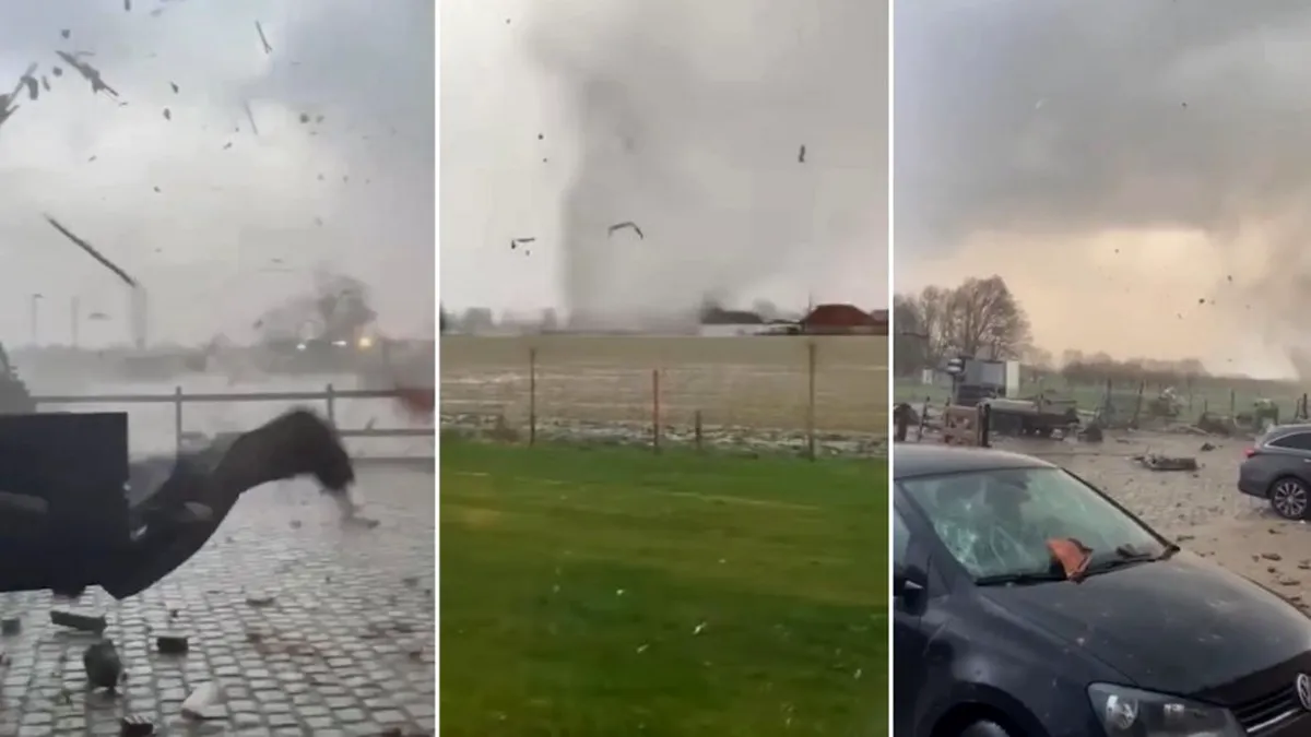 O tornadă a devastat Belgia 