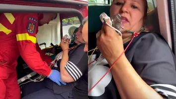 Diana Șoșoacă, preluată de o ambulanță Smurd. Senatoarea acuză că a fost bruscată de Jandarmerie