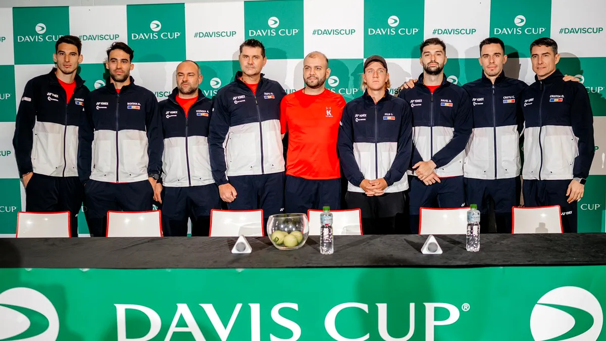 Cupa Davis, România – Bulgaria. Cezar Crețu servește primul pentru accederea în Grupa Mondială I