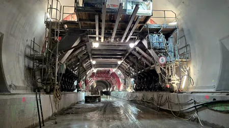 E gata structura de rezistență a primului tunel de autostradă din România! Porr a turnat ultimul bloc de beton (VIDEO)