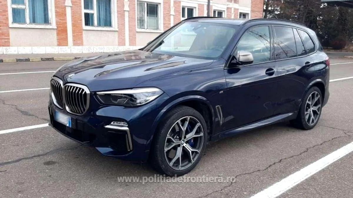 Un bărbat a încercat să introducă în România un BMW furat în valoare de 90.000 de euro. Cum a fost prins de oamenii legii
