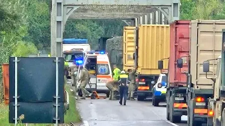 Două camioane ale armatei franceze s-au ciocnit în drum spre Poligonul Smârdan. Un militar a fost rănit