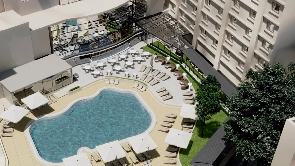 Radisson Blu va fi extins de la 423 la 623 de camere, iar lobby-ul și grădina hotelului vor fi transformate