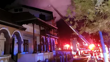 Incendiu la pensiunea El Ryo  din Călimănești: un angajat a murit, patronul a fost rănit