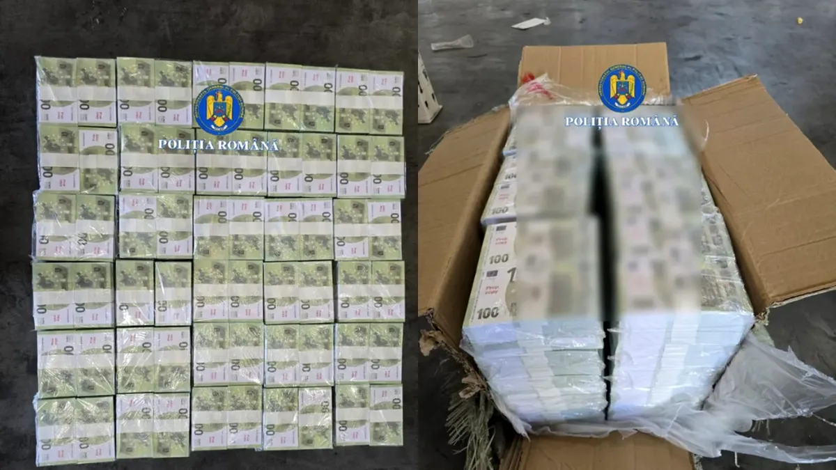 Operațiune spectaculoasă în Portul Constanța. 4,8 milioane de bancnote false, confiscate