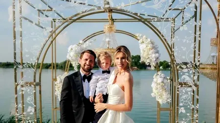 Dani Oțil și Gabriela Prisăcariu au avut nuntă astăzi! Ce rochie a purtat mireasa