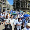 Mii de profesori au protestat la București față de noua lege a salarizării