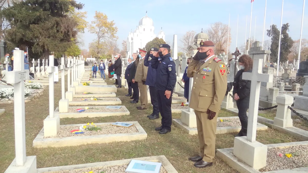 „Ziua Armistițiului”, care a pus capăt Primul Război Mondial, marcată printr-un ceremonial militar la „Careul Francez” din Galați