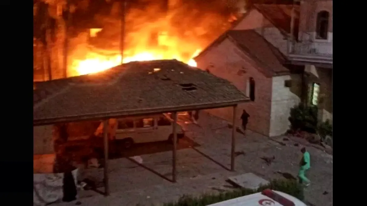 VIDEO Momentul atacului asupra spitalului din Gaza! Israelul dă vina pe Jihadul Islamic