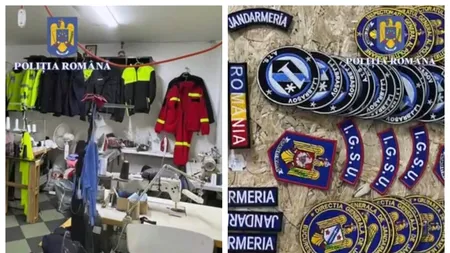 La Brașov, un atelier producea ilegal uniforme de polițiști, jandarmi și pompieri